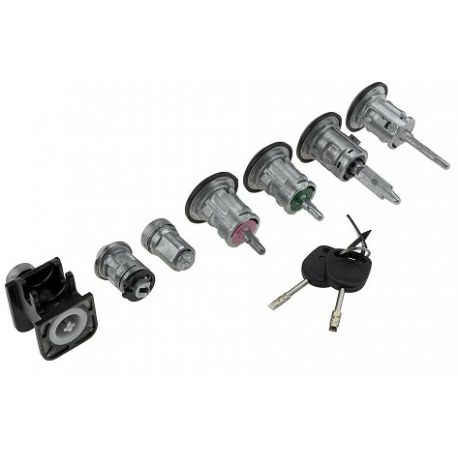 Paire Neuve De Cylindres De Serrure De Porte Pour Ford, Couleur Noire, Avec 2 Clés Logo Ford - Référence DP-42-122, Marque Lockcraft